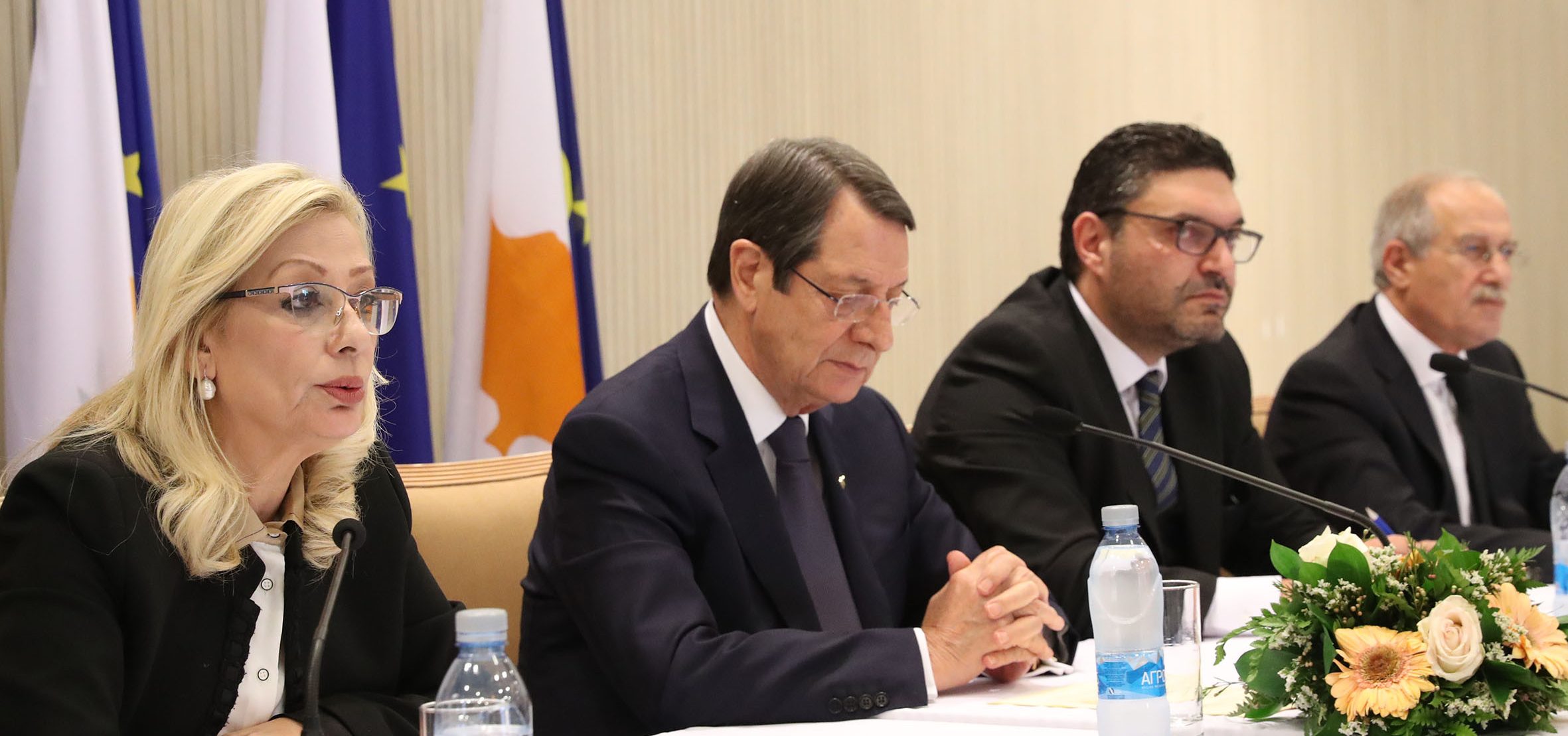 Προεδρικό Μέγαρο, Λευκωσία, Κύπρος 
Δηλώσεις μετά το πέρας του Υπουργικού Συμβουλίου.
//
Presidential Palace, Lefkosia, Cyprus 
Remarks to the Media after the meeting of the Council of Ministers.